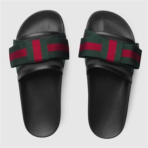 gucci slides with bow